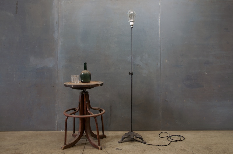 Vintage Cast Iron Floor Lamp Modern50 A Non Linear Vintage Cast Iron Floor Lamp