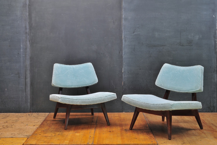 Jens Risom Slipper Lounge Chairs Model U-416